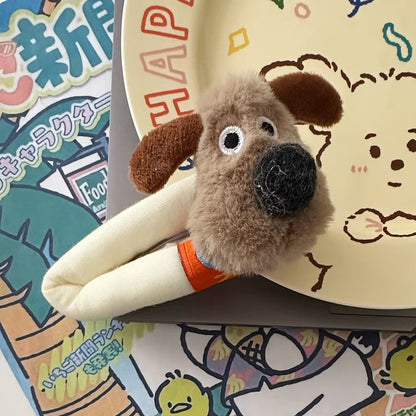 絨面小狗卡通髮夾