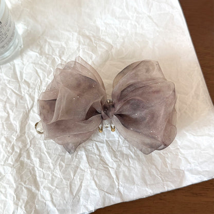 網紗蝴蝶結髮夾
