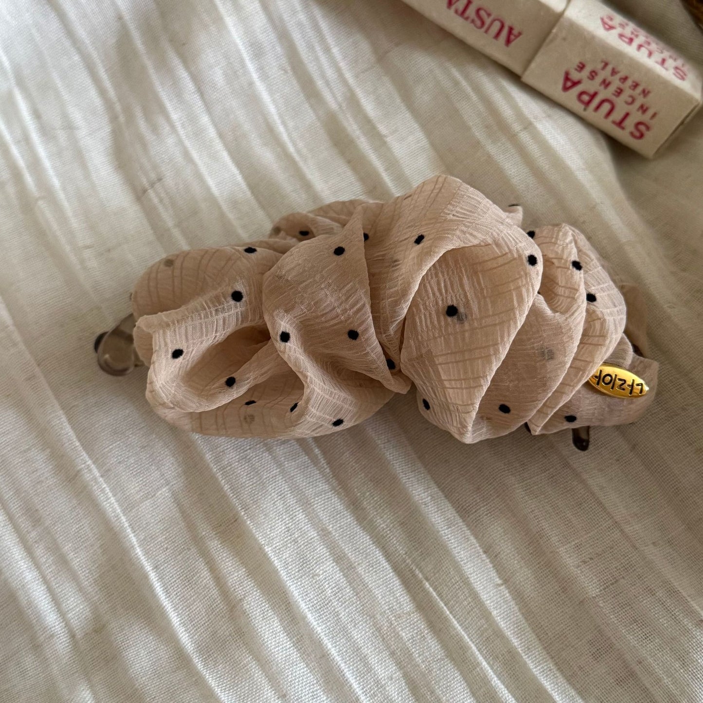 波點復古髮夾