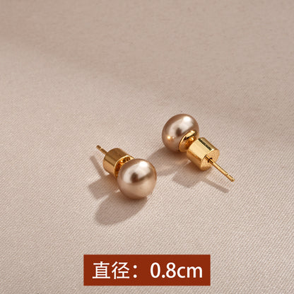 珍珠簡約耳釘