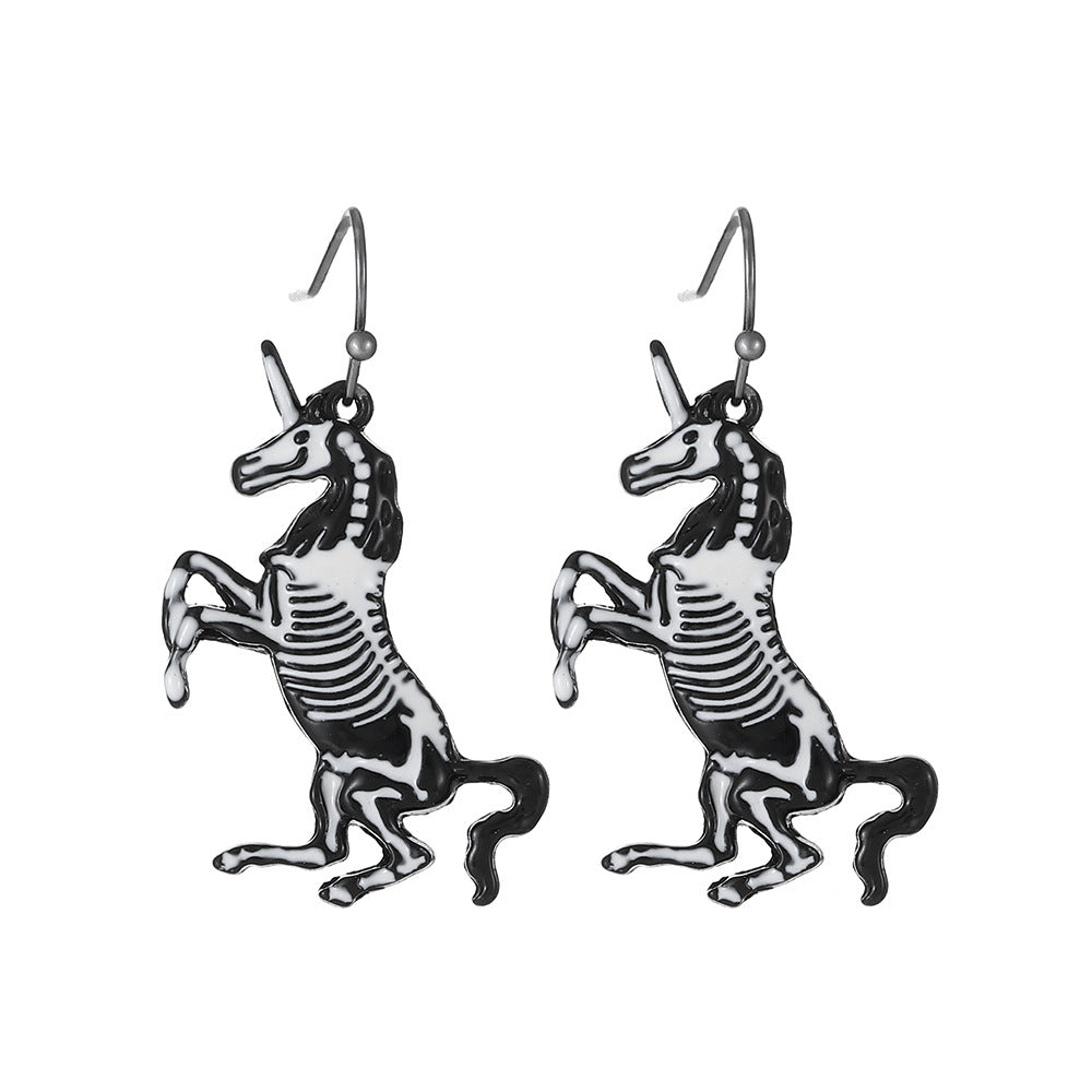 南瓜骷髏耳環－細節特寫6｜https://igowo.tw/