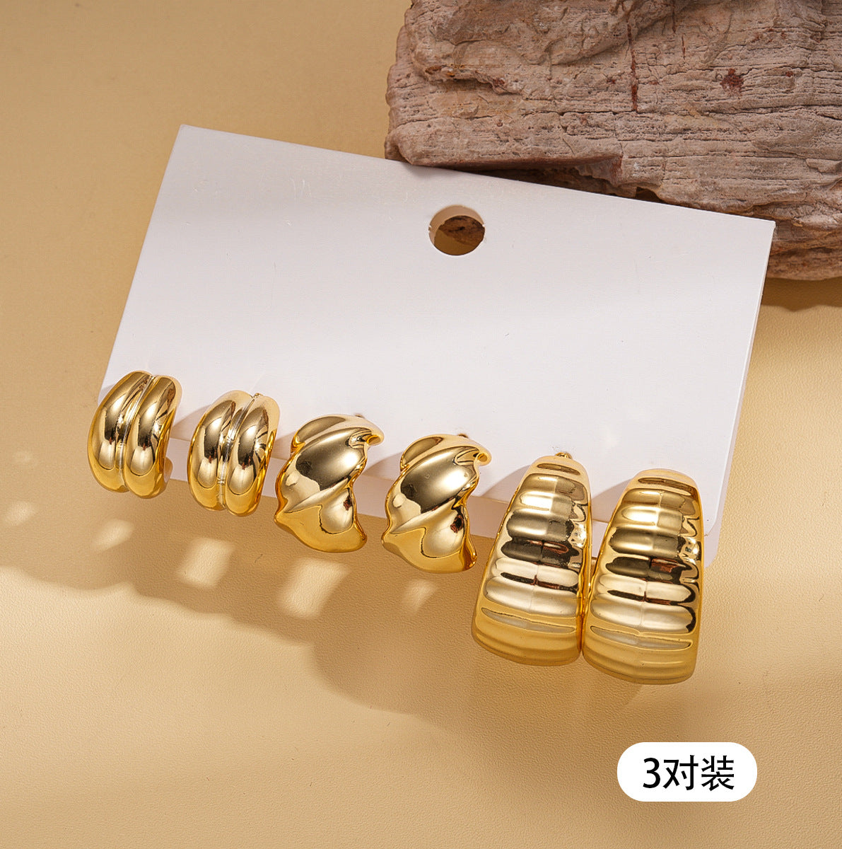 珍珠花朵流蘇耳環套組－細節特寫44｜https://igowo.tw/