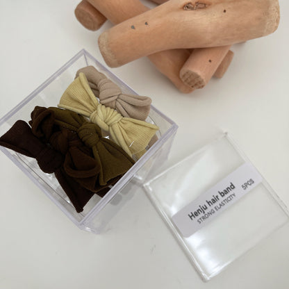 彈力繩簡約髮圈－胖胖（10根）款細節｜https://igowo.tw/