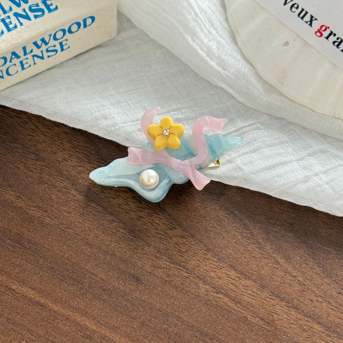 醋酸板材海星貝殼髮夾