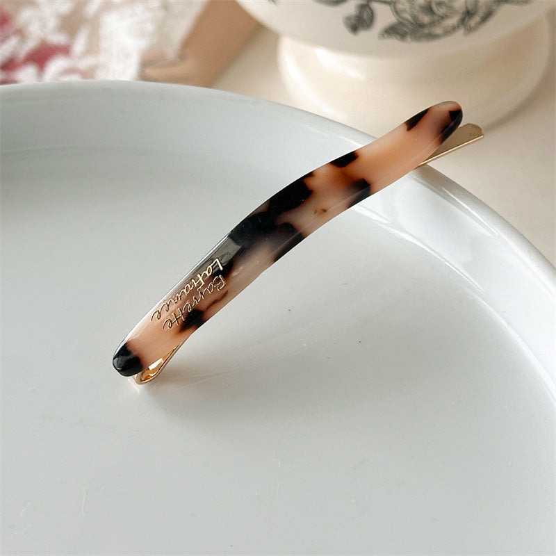 醋酸板材一字簡約髮夾