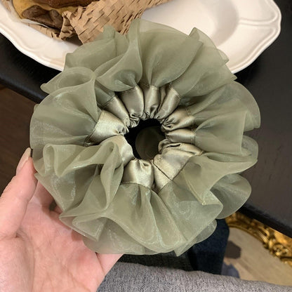 綠色網紗髮圈