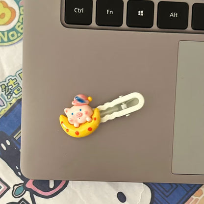 粉色簡約髮夾