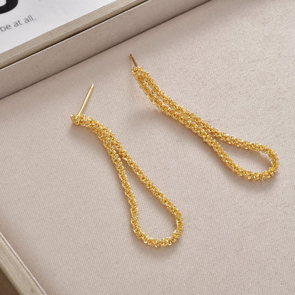 珍珠蝴蝶結流蘇耳釘－細節特寫34｜https://igowo.tw/