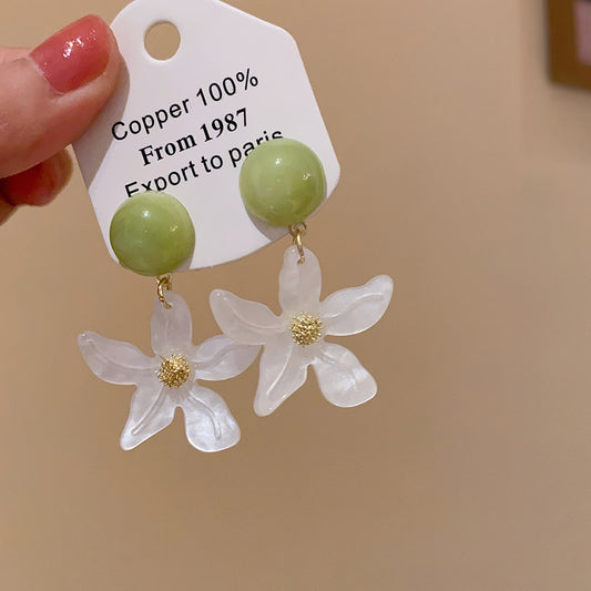 花朵簡約耳釘－商品主圖｜https://igowo.tw/