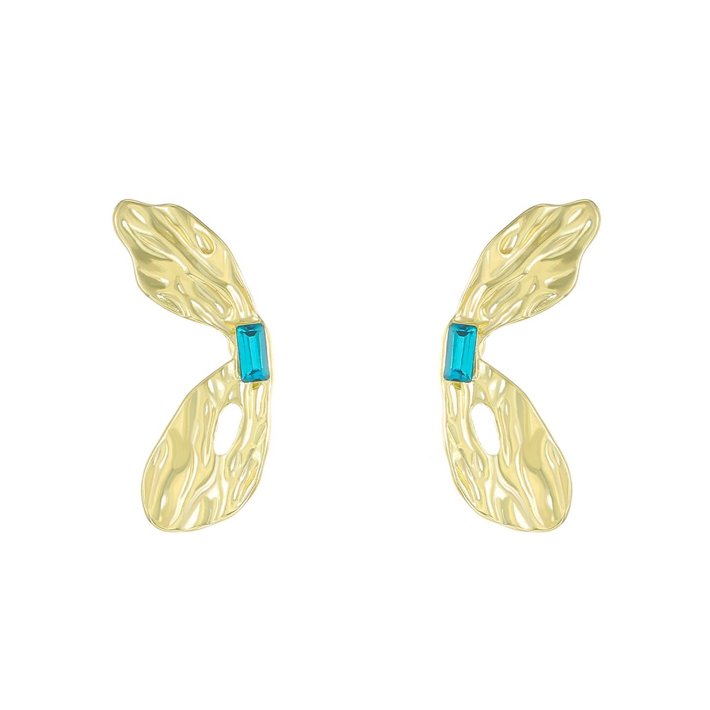 蝴蝶翅膀不對稱耳釘