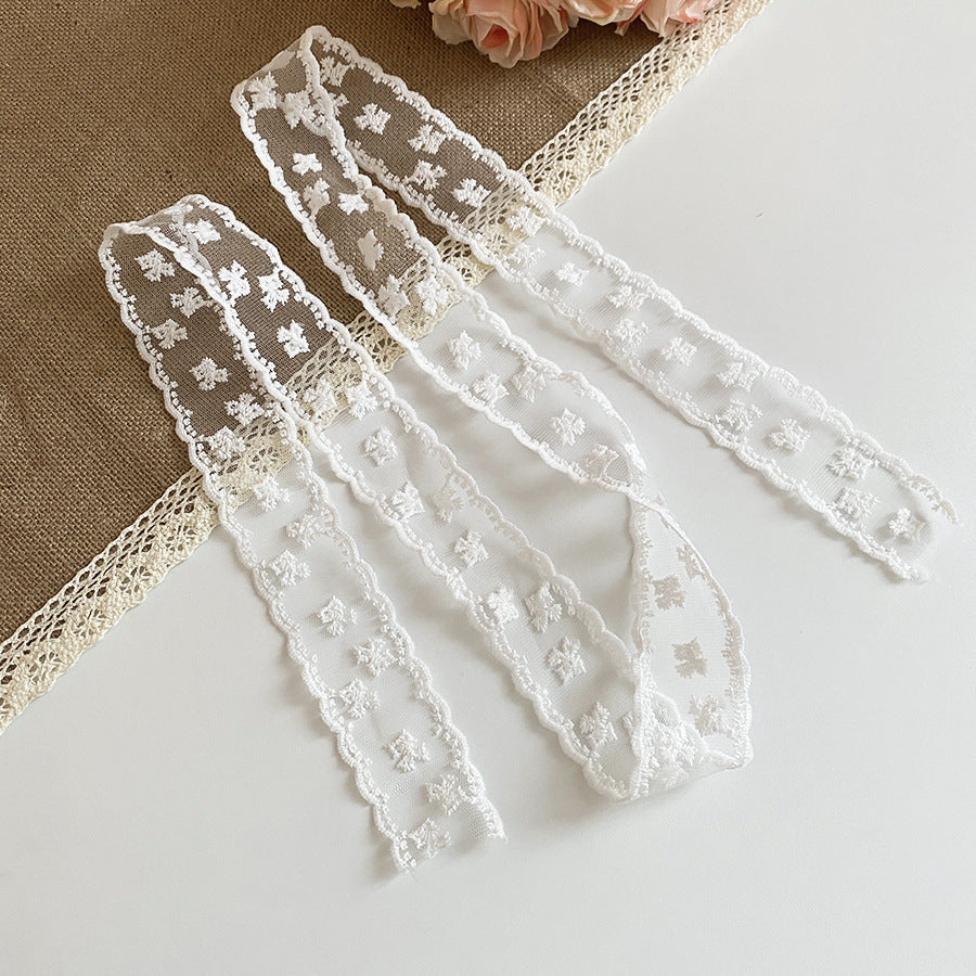 蕾絲緞帶蝴蝶結飾品