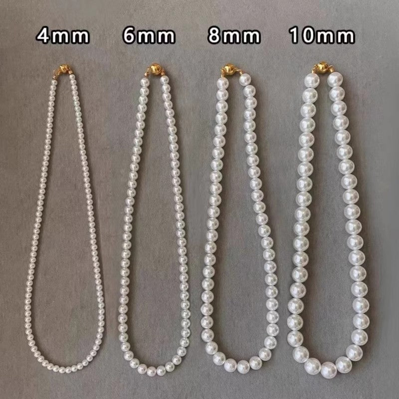 珍珠鏈條磁吸項鍊－商品主圖｜https://igowo.tw/