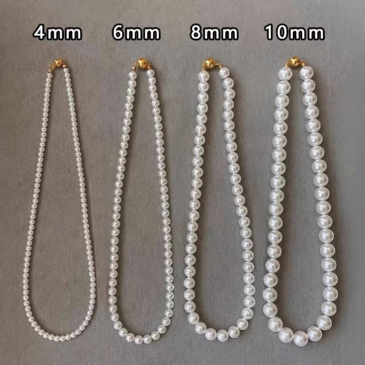 珍珠鏈條磁吸項鍊－商品主圖｜https://igowo.tw/