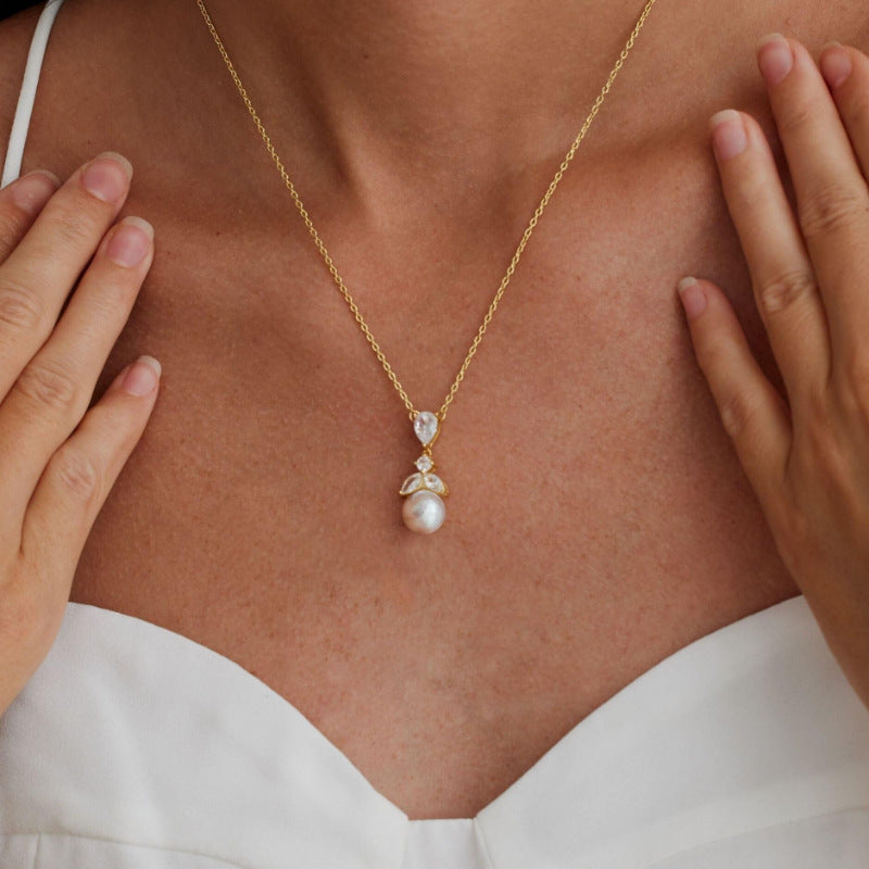 金色珍珠項鍊