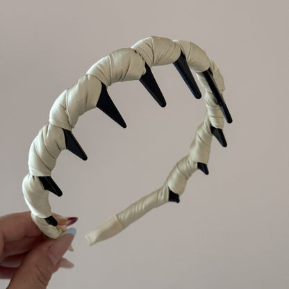 布面波浪纏繞簡約髮箍