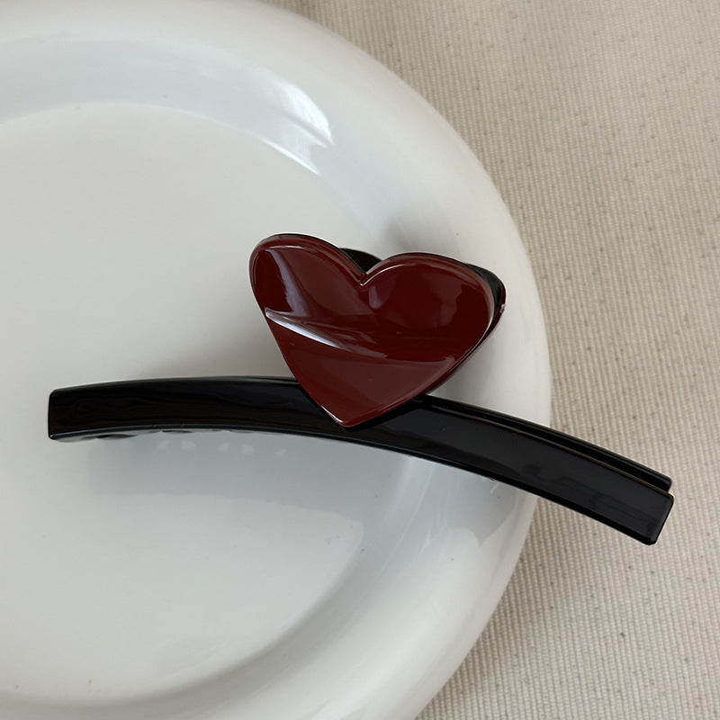 撞色愛心鯊魚夾－細節特寫15｜https://igowo.tw/
