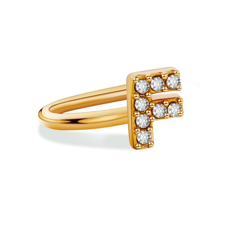 字母免耳洞鑲鑽耳夾－細節特寫13｜https://igowo.tw/