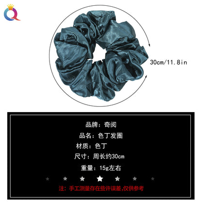 彩色大腸圈髮圈－細節特寫1｜https://igowo.tw/