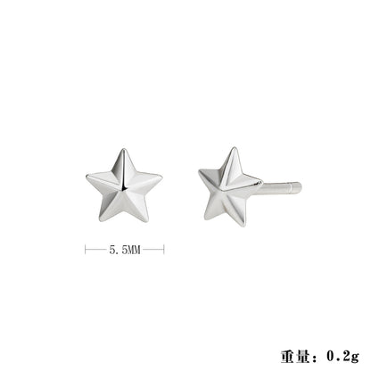 S925 歐美新款簡約小巧精致高級感氣質網紅耳環耳釘套裝