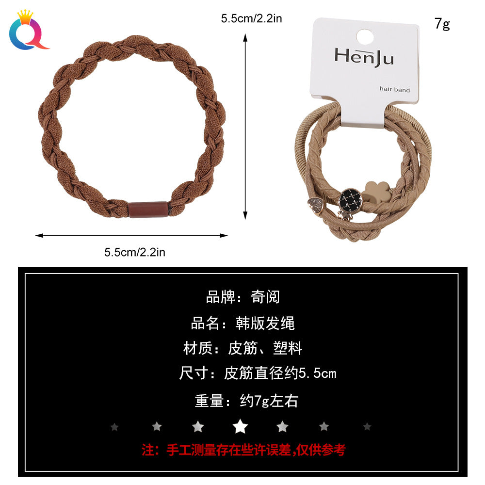 彈力繩簡約髮圈－細節特寫1｜https://igowo.tw/