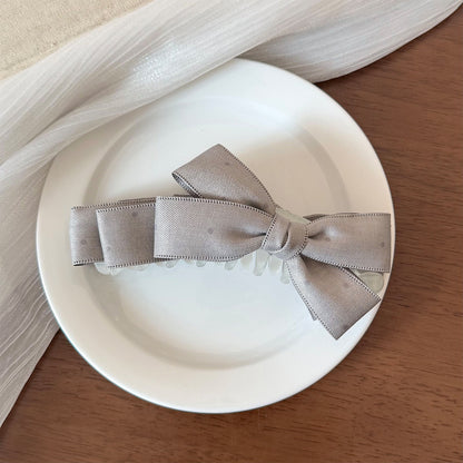 波點蝴蝶結髮夾