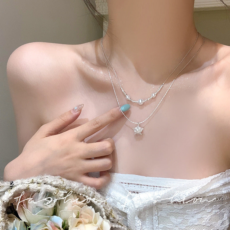 串珠方形墜飾項鍊－商品主圖｜https://igowo.tw/