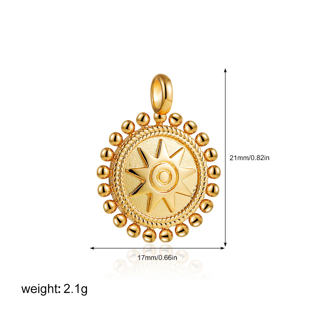 金色鋯石眼睛墜飾項鍊－細節特寫32｜https://igowo.tw/