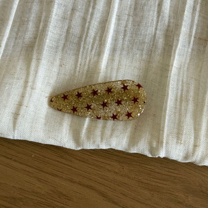 壓克力星星水滴髮夾