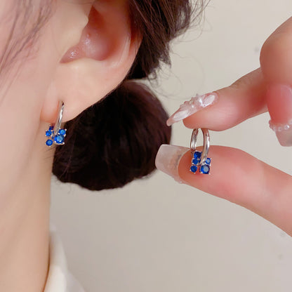 鋯石簡約耳扣－第二視角實拍｜https://igowo.tw/