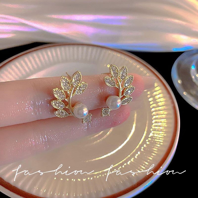 S925珍珠復古簡約耳釘