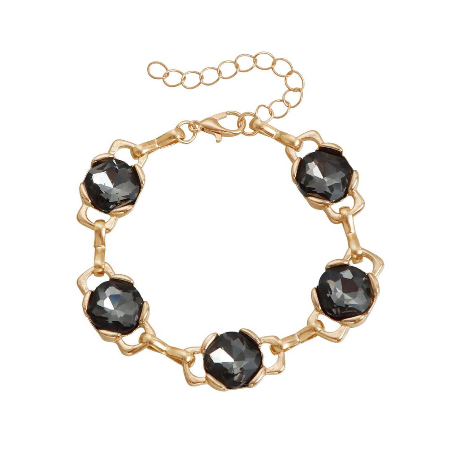 天然石圓形復古項鍊－3#藍色(手鍊)款細節5｜https://igowo.tw/
