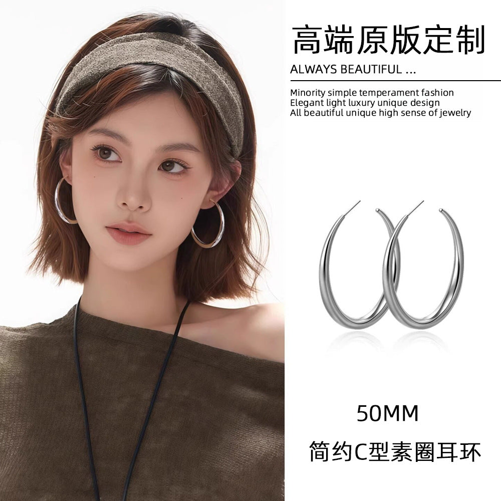 圓圈誇張耳環－細節特寫65｜https://igowo.tw/