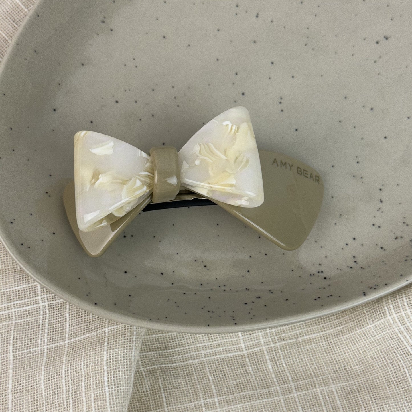 醋酸板材蝴蝶結髮夾