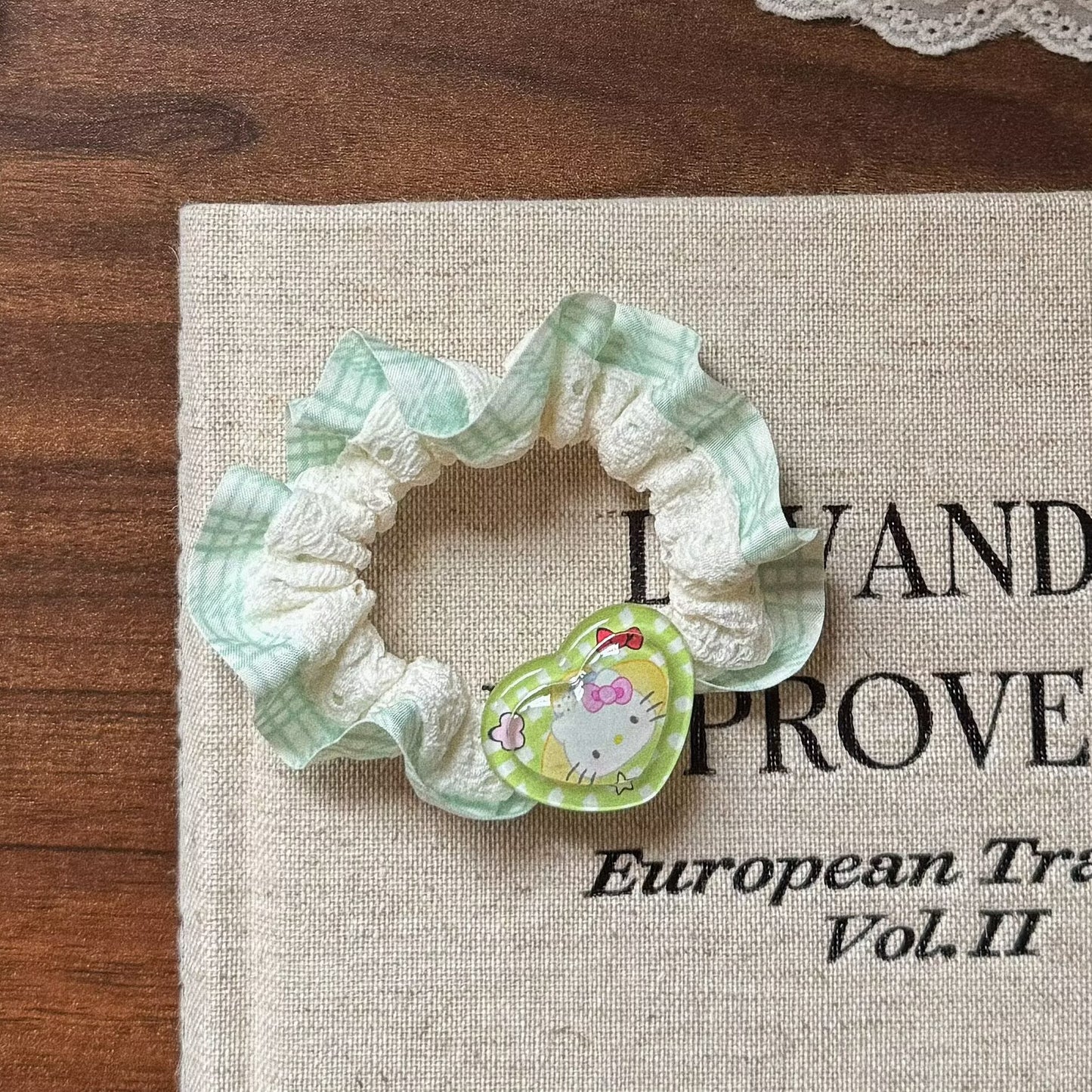繽紛愛心貓咪髮圈