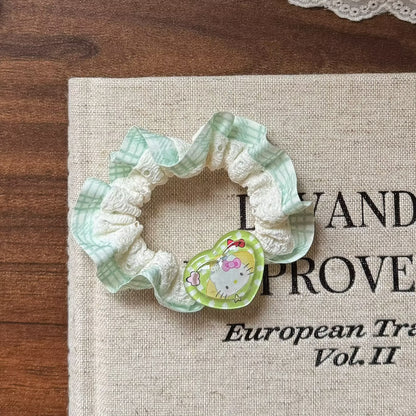 繽紛愛心貓咪髮圈