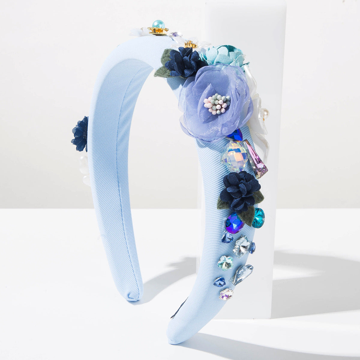 花朵鑲鑽髮箍