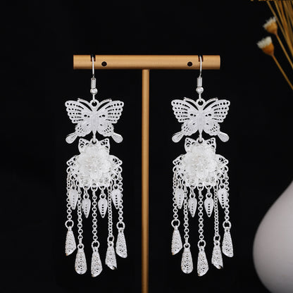 流蘇長版耳環－細節特寫25｜https://igowo.tw/
