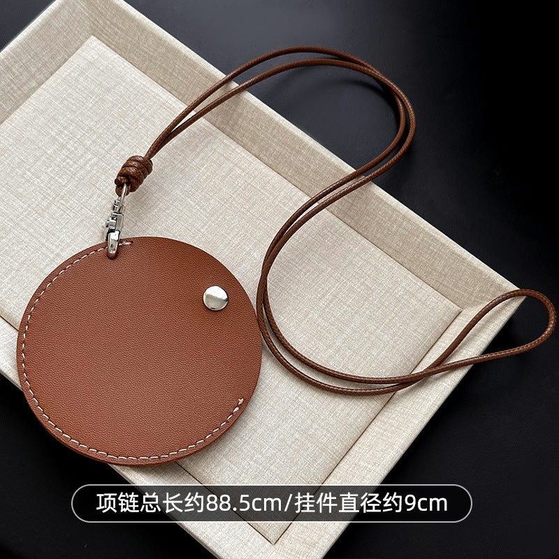 皮革簡約項鍊－31-項鍊-綠色款細節｜https://igowo.tw/
