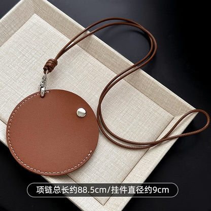 皮革簡約項鍊－31-項鍊-綠色款細節｜https://igowo.tw/
