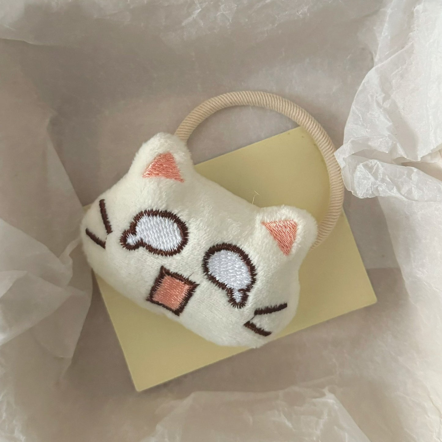 絨面貓咪髮圈