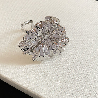 金屬花朵戒指套組－30#手鐲-金色款細節26｜https://igowo.tw/