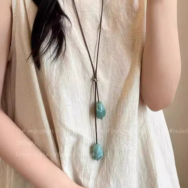 珍珠鈦鋼蝴蝶復古項鍊－細節特寫17｜https://igowo.tw/