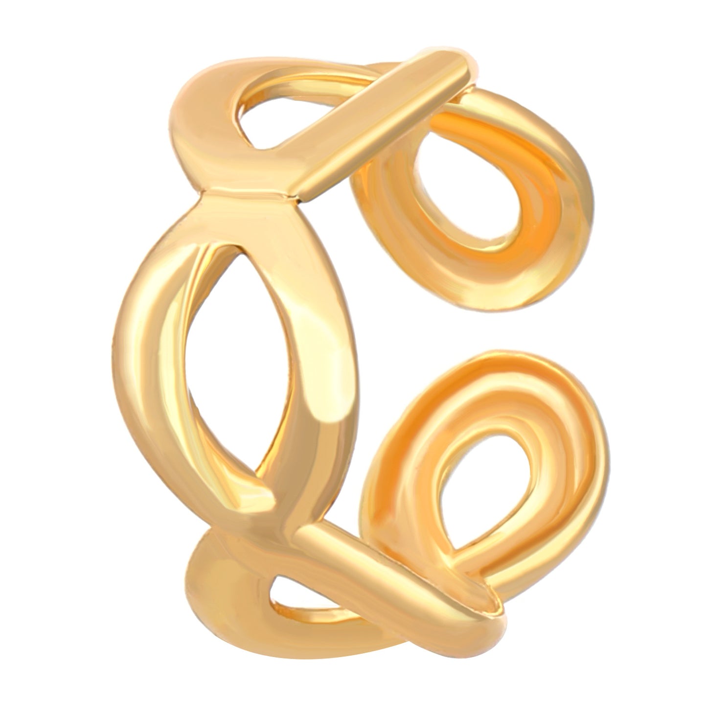 C形免耳洞鏤空耳夾