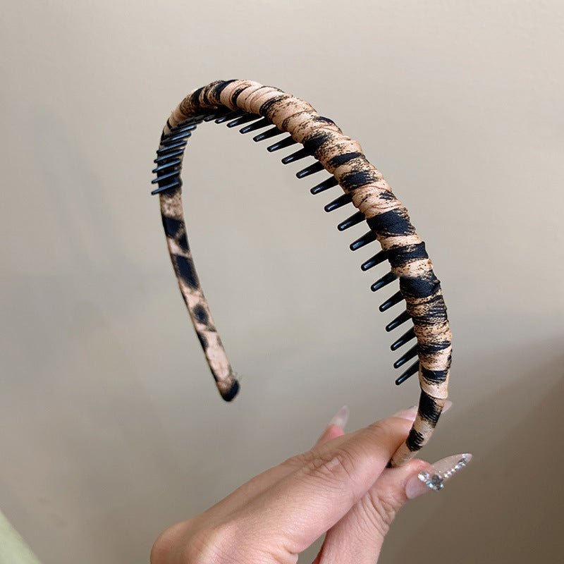 豹紋簡約髮箍