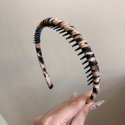 豹紋簡約髮箍