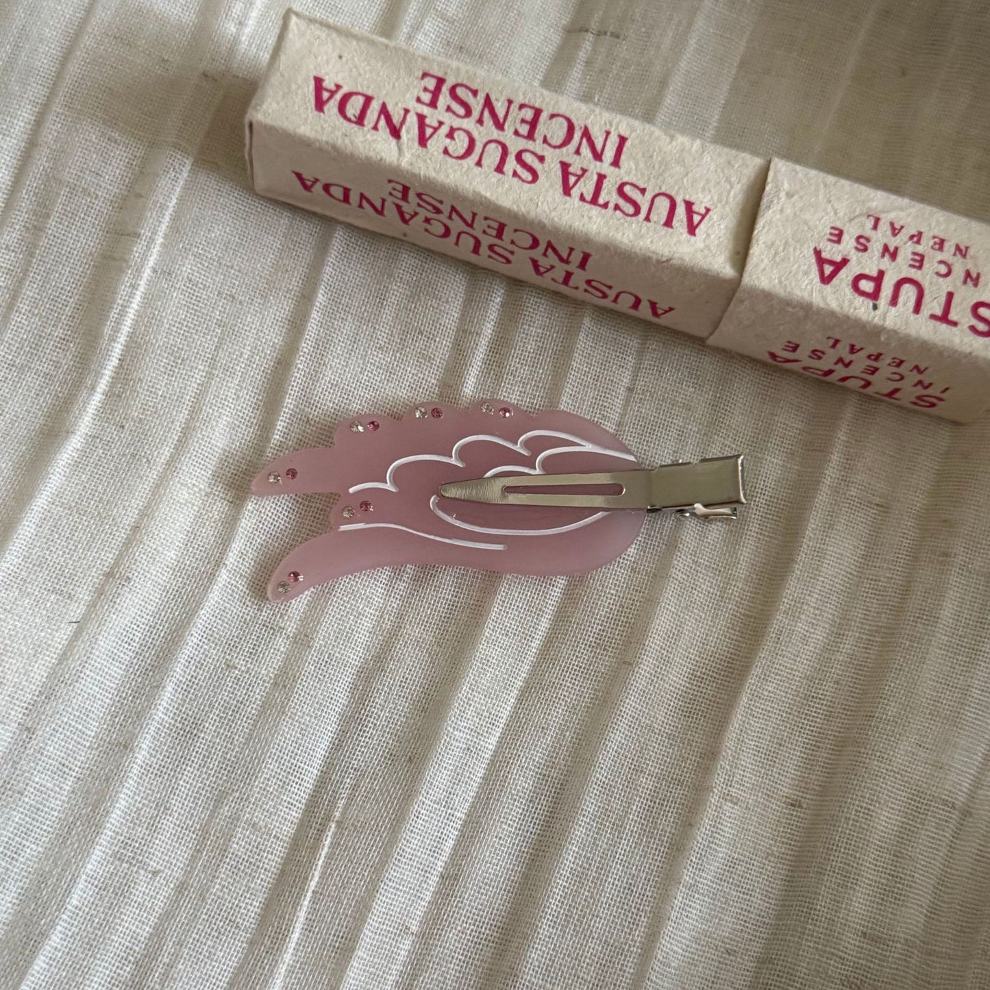 醋酸板材雲朵磨砂髮夾