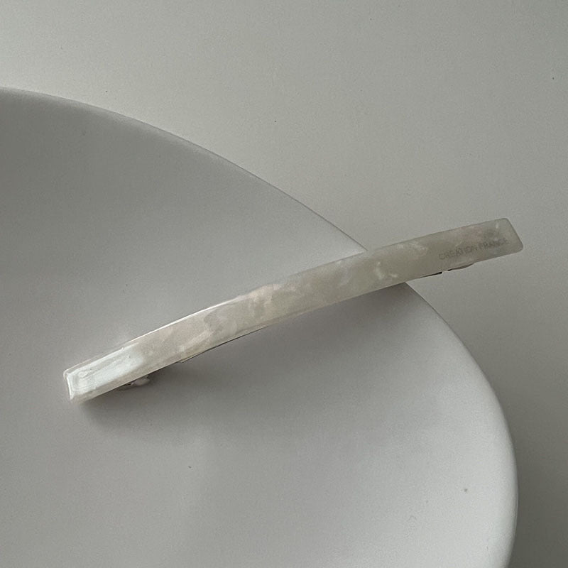 綠色醋酸板材一字髮夾
