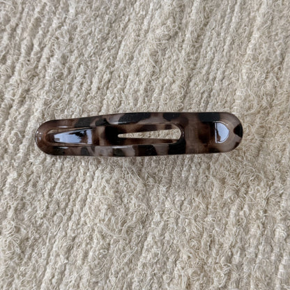 豹紋復古鯊魚夾