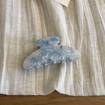 鑲鑽精雕鯊魚夾