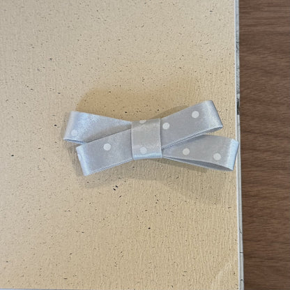 波點蝴蝶結立體髮夾